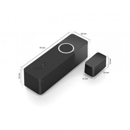 PHILIPS Hue Secure Tür-/Fensterkontakt Sensor Batteriebetrieb - steuerbar via App, kompatibel mit Amazon Alexa