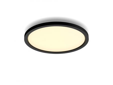 Philips Hue White Ambiance Panelleuchte Aurelle rund / Zigbee oder Bluetooth in Schwarz