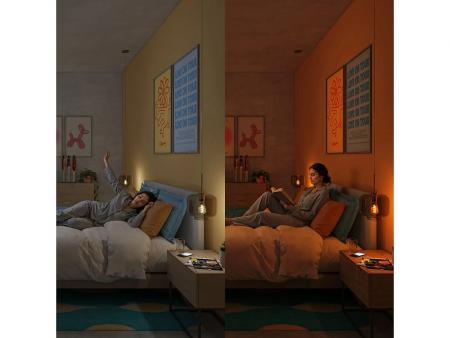 Philips WiZ Smart LED-RGB-Filament A60 E27 6,3W wie 40W 470lm 2200–6500K dimmbar WiFi Bluetooth