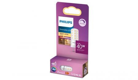 Philips GY6.35 LED Stift dimmbar 4,2 W als 40 Watt Ersatz mit warmweissem Licht 2700K