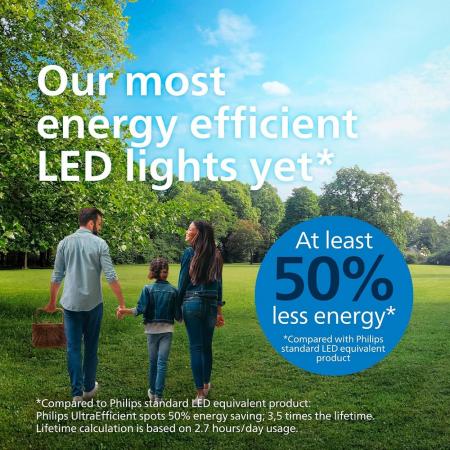 Besonders effizienter PHILIPS GU10 LED Strahler 2,1W wie 50W warmweißes Licht 3000K mit 36 ° Ausstrahlungswinkel