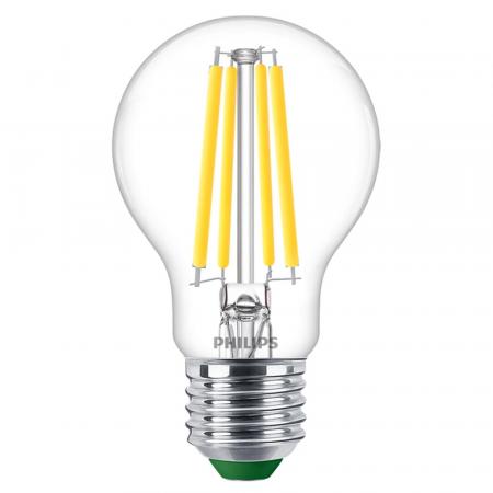 Philips UltraEfficient LED Filament Lampe 4W = 60W E27 A60 4000K Neutralweiß 840lm 300° nicht dimmbar