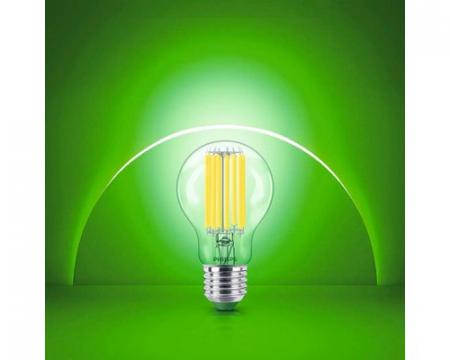 Besonders effiziente PHILIPS E27 LED Filament Lampe 7,3W = 100W universalweißes Licht 4000K