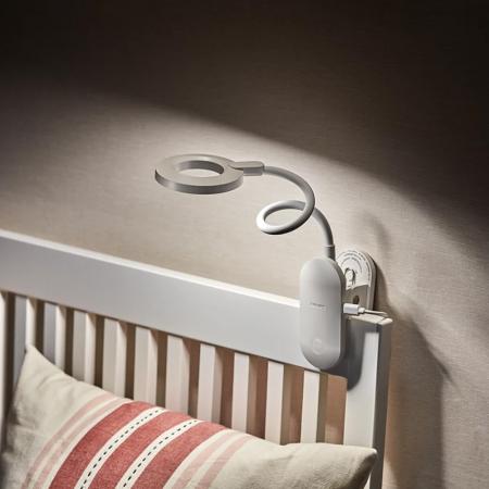Philips LED Akku Klemmleuchte Forys in Weiß mit Klemme, USB & Akku , neutralweiß