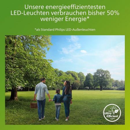 Philips Wegeleuchte Bustan in Anthrazit 6WW warmweißes Licht  IP44