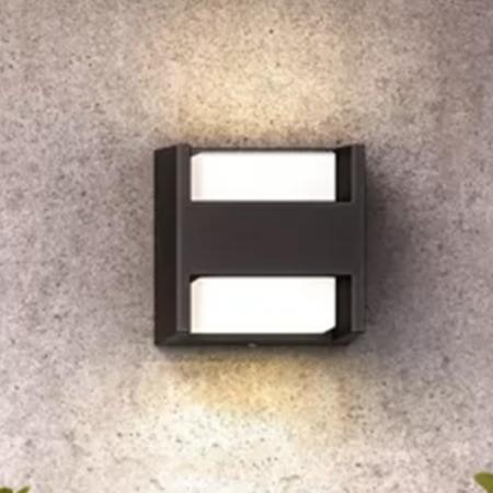 Philips Outdoor ultra effiziente Wandleuchte Arbour up&down  mit warmweißem Licht, anthrazit