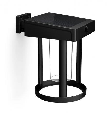 Philips LED Solar Wandleuchte Camill Schwarz/Transparent Ultra-Efficient