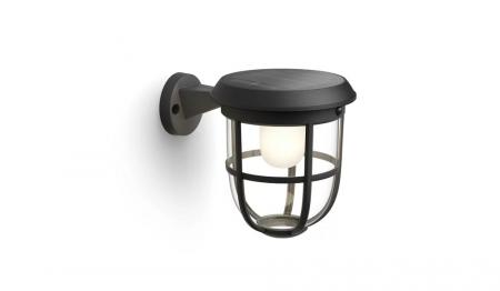 Philips ultraeffiziente Solar Outdoor Wandleuchte Radii mit Bewegungsmelder 1,3 W mit warmweißem Licht IP44