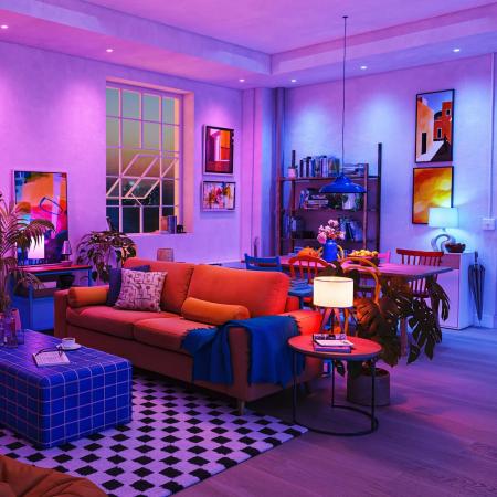 2er-Pack PHILIPS WiZ Smart LED GU10 RGB 4,7W wie 50W 345lm 2200–6500K Matter dimmbar