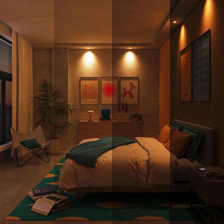 PHILIPS WiZ Smart LED GU10 4,7W wie 50W 345lm RGB+CCT 2200–6500K 36° dimmbar WLAN Bluetooth Matter Glas