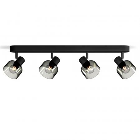 Philips 4err Sleet Deckenstrahler in Schwarz IP20 - E14 Fassung - aus Glas und Metall