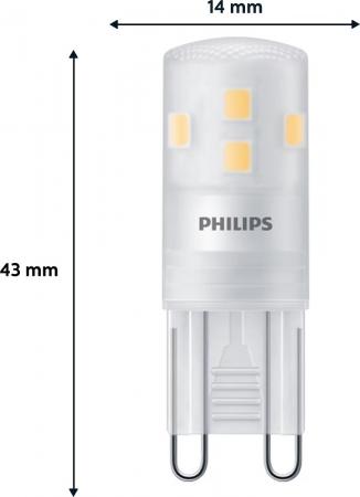 3er Set PHILIPS LED G9 1,9W = 25W 220lm 2700K warmweiß