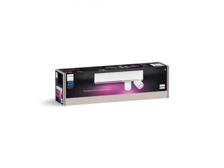 Philips Hue White & Color Ambiance Centris 2er Spot, dimmbar, 16 Mio. Farben, steuerbar via App, kompatibel mit Amazon Alexa, weiß