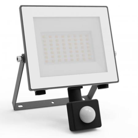 Philips Lois ultraeffizienter Flutlichtstrahler mit Dämmerungssensor für den Außenbereich - 14 Watt, 3000K warmweißes Licht, Anthrazit