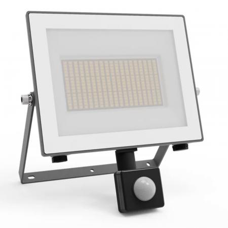 Philips Lois ultraeffizienter Flutlichtstrahler mit Dämmerungssensor für den Außenbereich - 3000K warmweißes Licht, Anthrazit