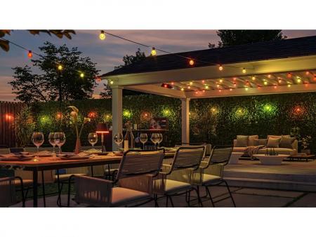 Philips  Hue Festavia Globe Outdoor Lichterkette, 7 m , Erweiterung