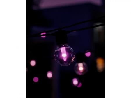 Philips  Hue Festavia Globe Lichterkette Erweiterung für den Außenbereich, 21 m, IP65