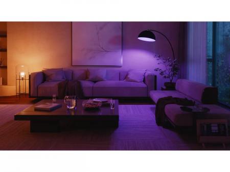 Philips Hue White & Color Ambiance Starter Set mit 2 x E27 RGBW Lampen 8,1W wie 75W & Bridge Pro & Dimmschalter
