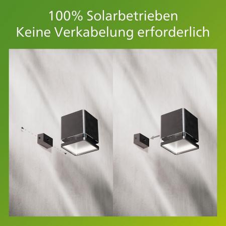 Philips Virona Solar-Wandleuchte für den Außenbereich