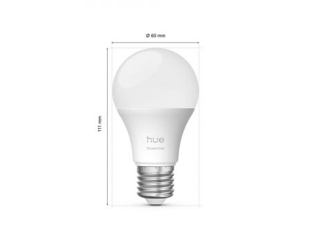 Philips Hue Essential E27 LED Lampe 8W wie 60W - RGBW dimmbar