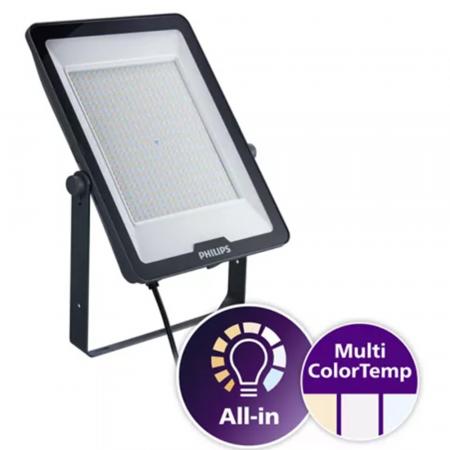 PHILIPS Ledinaire All-in Scheinwerfer BVP169 200W 22000/ 24000lm 3000/ 4000/ 6500K, IP65, IK08, CCT, symmetrisch