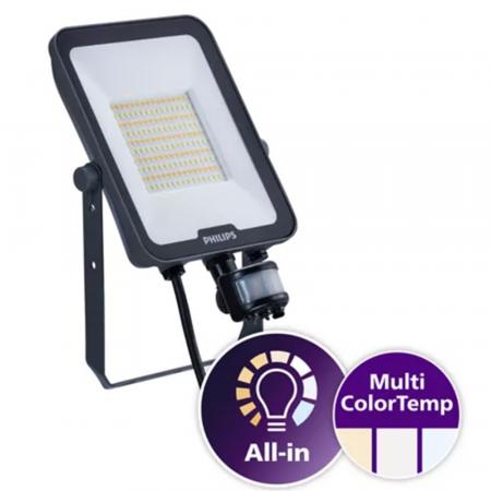 Philips LED-Scheinwerfer BVP167 Ledinaire 50W SENSOR IP65 Multi Color Temperature