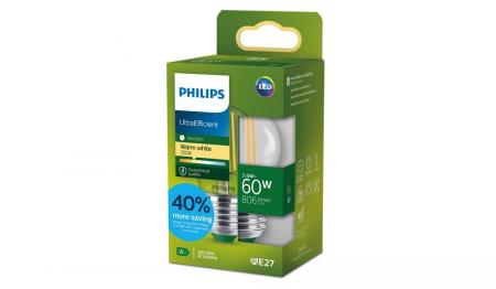 Philips E27 LED Lampe Tropfenform klar 3,8W wie 60W warmweisses Licht Ultra Efficient