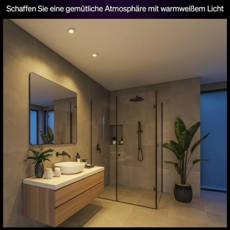 Philips Hue White Ambiance LED Einbauleuchte Adore in Weiß Bluetooth & ZigBee IP44 Bad geeignet