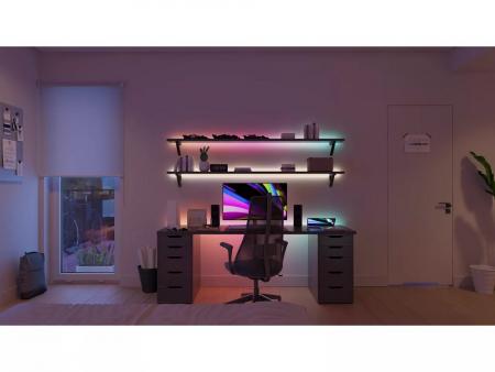 Philips Hue Essential 5-Meter-LED-Lightstrip, RGB, flexible Innenbeleuchtung, App- und Sprachsteuerung, kompatibel mit Alexa, Google Assistant und Apple Home