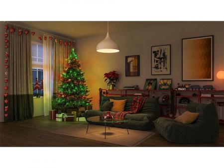 Philips WiZ Smart RGBIC Lichterkette 20m 13W dimmbar WLAN Bluetooth Matter IP44