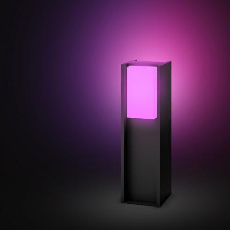 Philips Hue White & Color Ambiance Turaco Wegeleuchte in Anthrazit aus Aluminium IP44