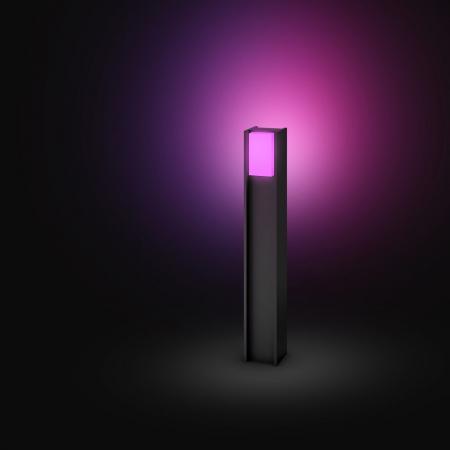Philips Hue White & Color Ambiance Turaco Wegeleuchte in Anthrazit aus Aluminium IP44 RGB + TW