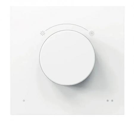 Philips WiZ Smart Dial Switch – Kabelloser Drehschalter mit Dimmfunktion, USB-aufladbar, Weiß