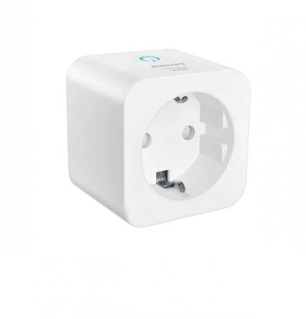 Philips WiZ Smart Plug PowerMeter – Smarte WLAN-Steckdose Typ F 2300W 10A, Matter, Energiemessung