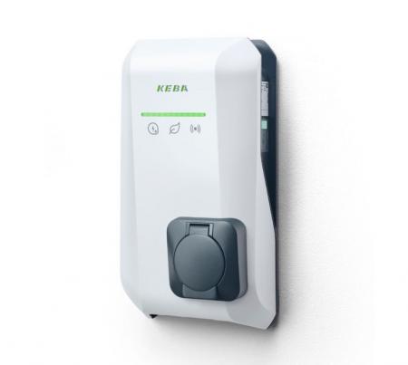 KEBA KeContact P40 Pro 22 kW, 3-phasig, Typ-2-Steckdose, Weiß, WLAN, LAN, LTE, Bluetooth, RFID, MID, Hersteller-Art.-Nr. 140.230