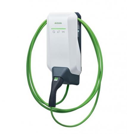 KEBA KeContact P40 Smart MID 11 kW, 3-phasig, Typ 2 Ladekabel 6 m, Weiß, Hersteller-Art.-Nr. 144015