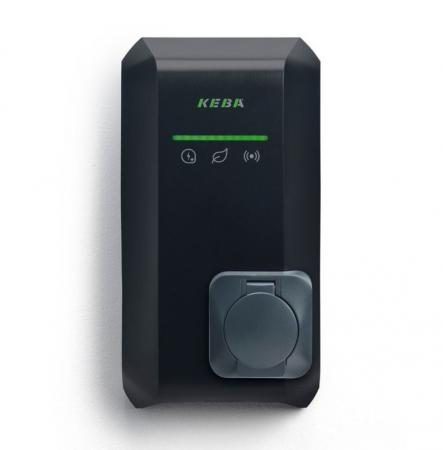 KEBA KeContact P40 Smart MID 11 kW, 3-phasig, Typ 2 Steckdose, Schwarz, Hersteller-Art.-Nr. 144024