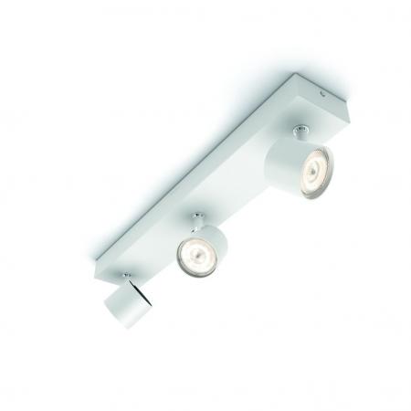 Philips myLiving LED Decken-Spot Star 3-flammiger Deckenstrahler mit Warm Glow-Funktion in Weiß