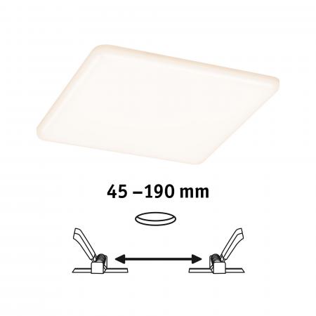 Paulmann 92395 EB Panel Veluna VariFit IP44 17,5W 3000K 185x185mm Kunststoff