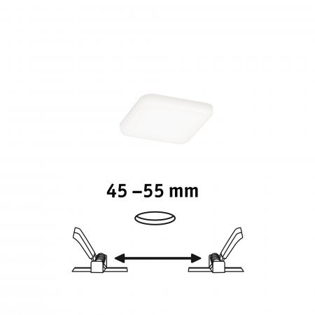 Paulmann 92396 EB Panel Veluna VariFit IP44 4,5W 4000K 75x75mm Kunststoff