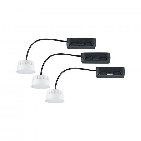 Paulmann 92477 EBL Choose 3er Coin Set Easy-Dim LED 3x6,5W 630lm 2700K 51mm Kunststoff