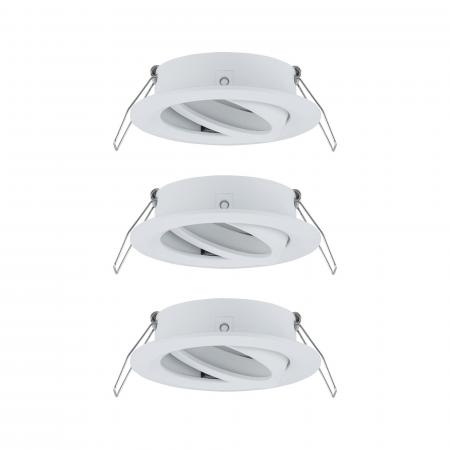 Paulmann 92486 EBL Choose 3er Spot schwenkbar max 3x10W 230V 51mm Weiß matt Alu