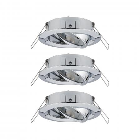 Paulmann 92488 EBL Choose 3er Spot schwenkbar max 3x10W 230V 51mm Chrom Alu
