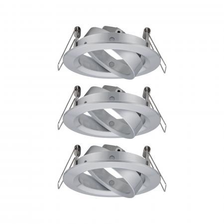 Paulmann 92490 EBL Choose 3er Spot schwenkbar max 3x10W 230V 51mm Alu gedr Alu