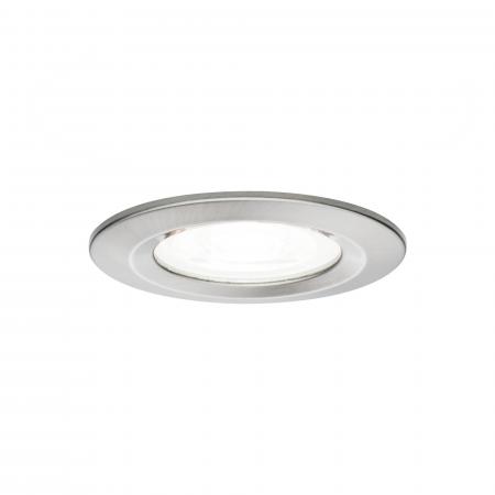 Paulmann 92979 Einbauleuchte Set Nova rund starr LED IP44 4000K Eisen gebürstet