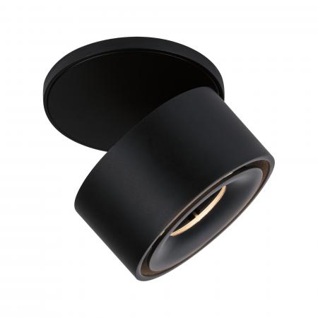 Industrielook Einbauleuchten Strahler schwenkbar Spircle 8W 36° 3000K 230/40V Schwarz matt/Alu Paulmann 93370