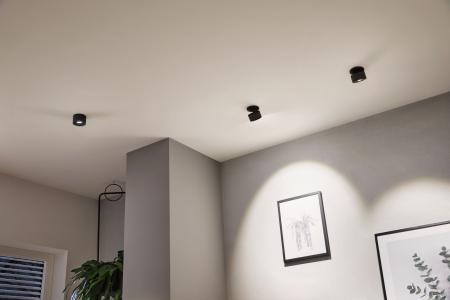 Industrielook Einbauleuchten Strahler schwenkbar Spircle 8W 36° 3000K 230/40V Schwarz matt/Alu Paulmann 93370