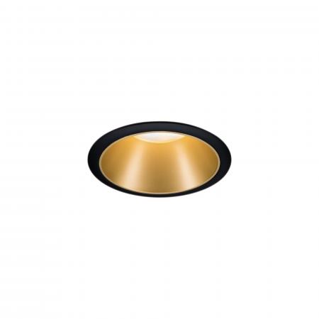 Paulmann 93404 Einbauleuchte Set Cole Coin 3StepDim rd starr LED 3x6.5W 2700K schwarz/gold