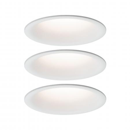 Paulmann 93415 Einbauleuchte Set Cymbal Coin starr dim blendfrei LED 3x6.8W/530lm 2700K Weiß