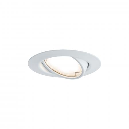 3-er Set schwenkbare LED Einbauleuchten Base Coin Weiß/Metall Paulmann 93423